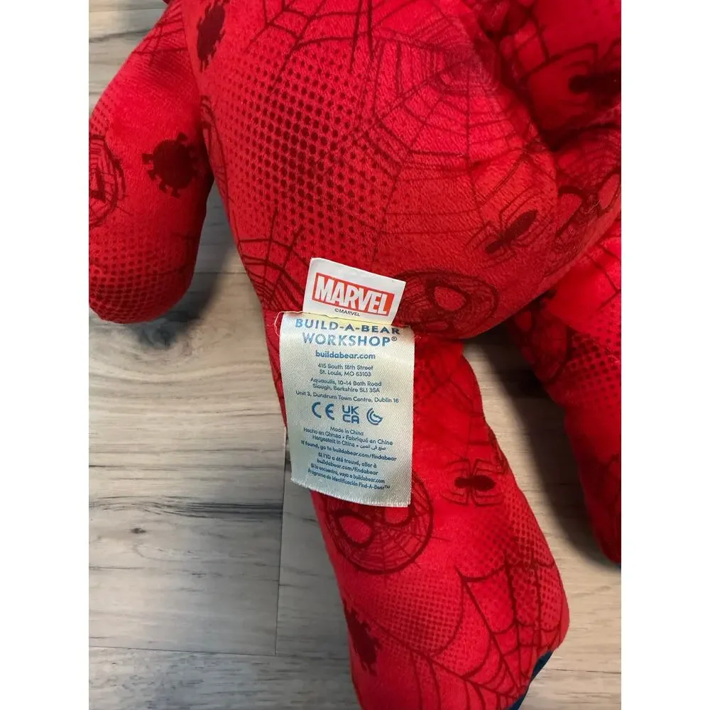 Marvel Spider-Man Build A Bear Superhero All Over Print Plush Doll Stuffed 16